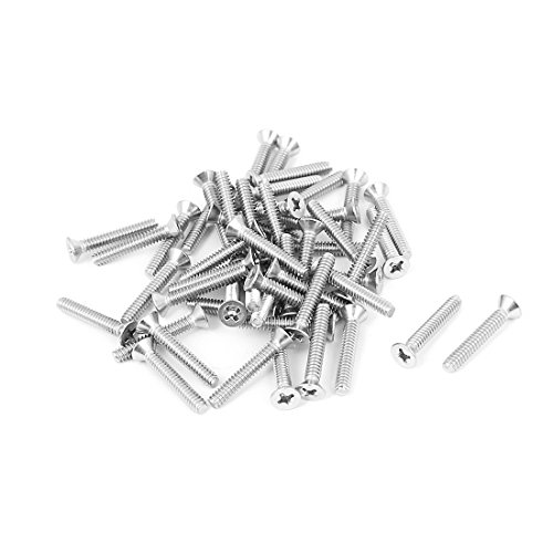 Aexit 6# -32x7 / 8' '304 Edelstahl Phillips Senkkopfschrauben, flach, 50 Stück (1c653a8265d1febe5447b950c976e407) von Aexit