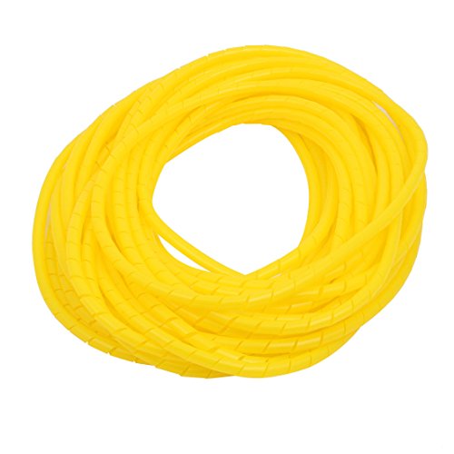 Aexit 6mm Durchmesser. Flexibler Spiralschlauch-Kabel-Wire-Wrap-Computer verwalten Kabel gelb 10 Meter Länge (22c4f3ce1b098c4f489c83048dd033aa) von Aexit