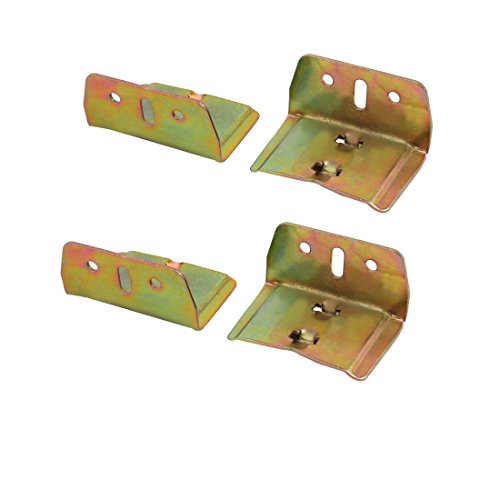 Aexit 70mm Länge Bettschienenhalterung Scharnier Fitting Connector 4pcs (45951dea2b919a7e2f3e1e08fac84181) von Aexit