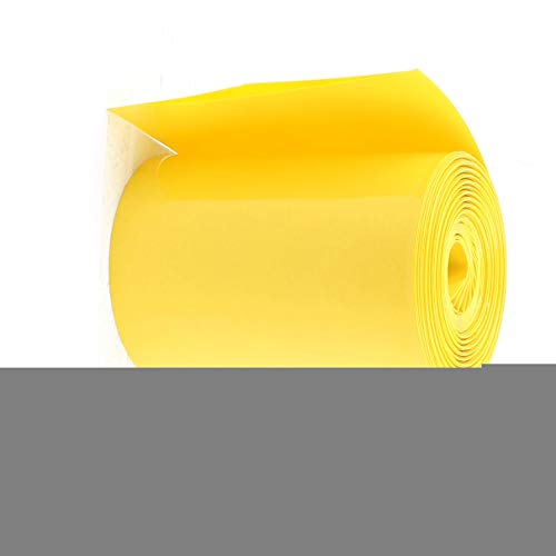 Aexit 85mm breite PVC Schlauch Schrumpfschlauch gelb 10Meters für 18650 Akkus Pack von Aexit