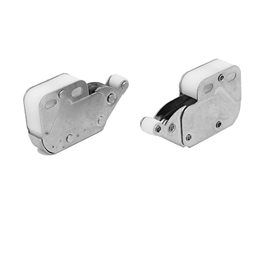 Aexit 8Stk Türbeschläge & -schlösser 50mmx28mmx11mm Elefant Form Rad Rolle Tür Haken Berühren Riegel & Bolzen Drücken Riegel von Aexit