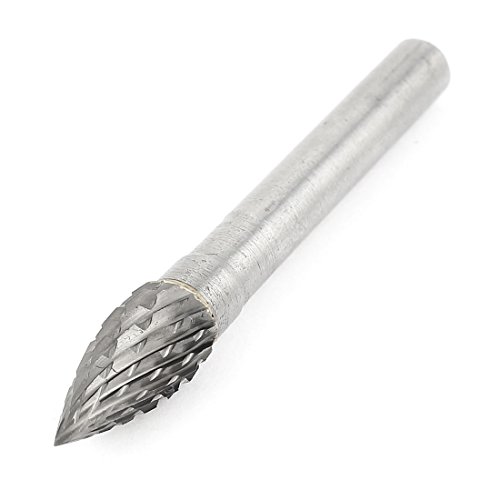 Aexit 8mm x 17mm Doppelt geschnittenes, spitzes Ende Baumform - Drehdatei - Bit (4bf8c1c8416484a22f4c3121ce80340c) von Aexit