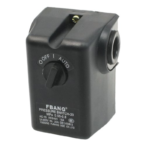 Aexit AC 240V 15A 0,55-0,8 MPa Kompressor-Druckschalter-Steuerventil (0dc2ef5923f42bc1c7f641c3b7327efb) von Aexit