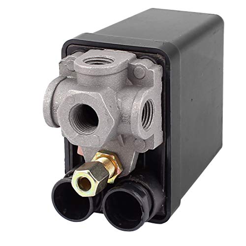 Aexit AC 240V 20A 12 Bar 175 PSI Druckluftschalter mit 4 Anschlüssen (bb3706b98cbde80d2bee1af8fb294ac1) von Aexit