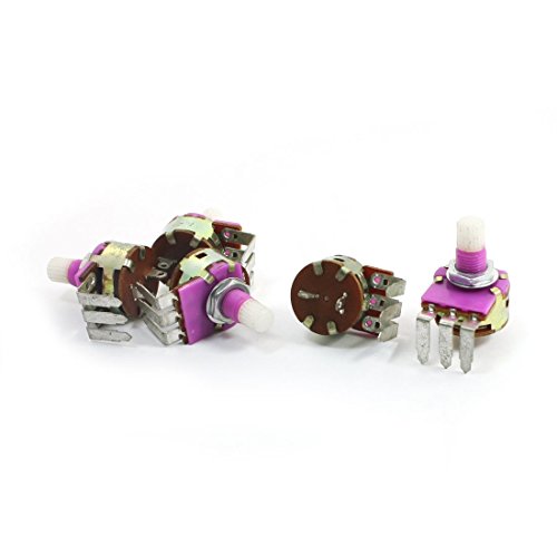 Aexit B500K 500K Ohm 6mm Gewinde 6mm Rändelwelle 3-polig Linear B Typ Verstellbar Drehknopf Kegel Potentiometer 5Pcs (27433c1e1f016e9d68658035d8bc1063) von Aexit