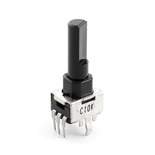 Aexit C10K 10K Ohm 4.5mm D-Welle 3PT Durchgangsbohrung Lautstärke Einstellbar Logarithmisches Drehkegel-Potentiometer Schwarz (f511d0bd403185d7272b689b081fc620) von Aexit