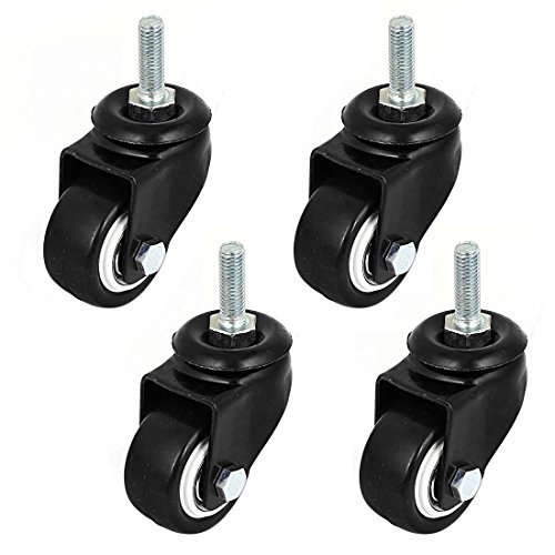 Aexit Computer Schrank-Zubehör Stühle 8mm Gewinde Stem 3,8cm Dia Lenkrolle Scharniere Rad 4 von Aexit