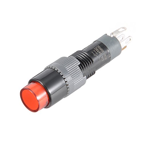 Aexit DC 24 V Rote LED-Licht 5 Pins Momentary 8mm Gewinde Mini Druckschalter SPDT 1NO + 1NC (f03bd98b720e85a3a6cbbd42cdcb73ca) von Aexit