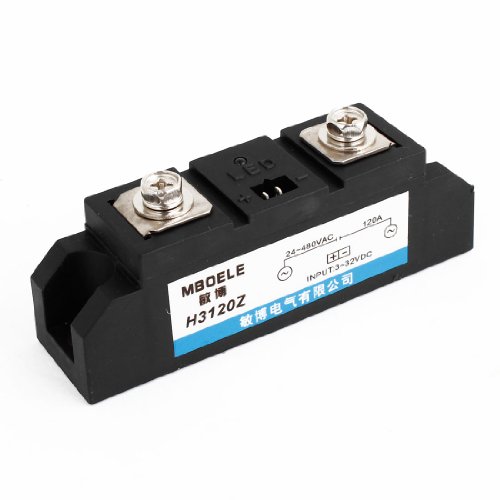 Aexit DC-AC 3-32V DC zu 24-480V AC 120A Einphasen-Halbleiterrelais (94a38fa0b3e427d141a74822fcc84420) von Aexit