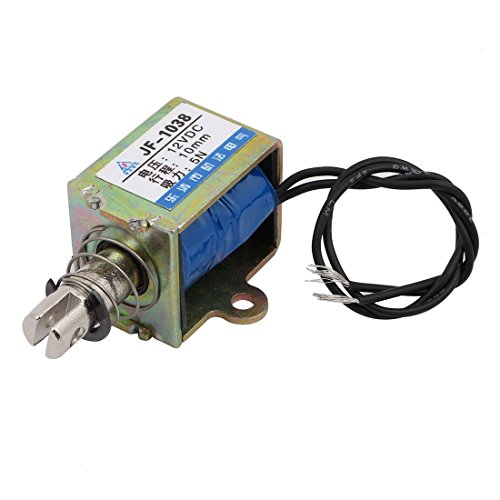 Aexit DC12V 10mm Hub 5N kraf-t Push Pull Rahmen Verdrahteter Gleichstrommagnet Elektromagnet Magnet JF-1038 (dd72a723aab96ad89e7ec2dd69fe5424) von Aexit
