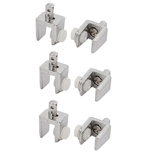 Aexit Einstellbare 4mm-8.5mm Dicke Glasklemmclip Halter Silber Ton 6tlg (6e1293ae05e8e4bbb00fcff5295400a7) von Aexit