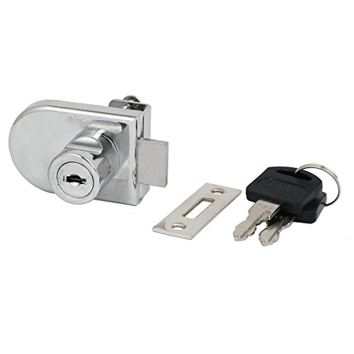 Aexit Glastür - Vitrine Sicherheitsverschluß aus Metall mit 10mm Dicke und 2 Schlüsseln (5f9066b9e31f2df276e01c8194779bb7) von Aexit