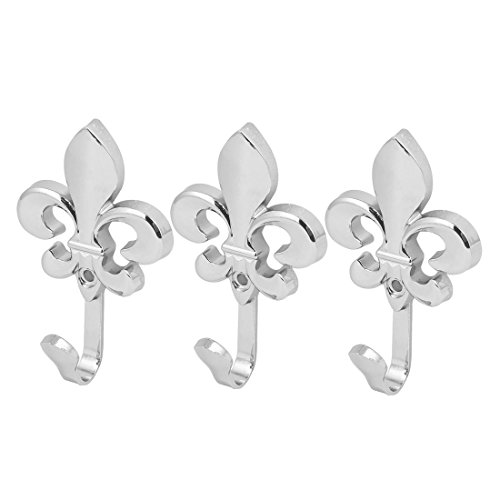 Aexit Handtuch Mantel Regenschirm Einzelhaken Blume Form Metall Wandhalter Silber Ton 3 stücke (688efe230d043d09a460d0d201f06056) von Aexit