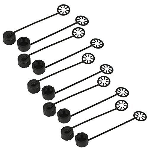 Aexit M12 Innengewinde Kunststoff wasserdichter Stecker Staubschutz schwarz 10St (f439bad0dbaa0fc9553454021d2bf4dc) von Aexit
