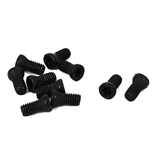 Aexit M2,5 x 6mm Metall Senkkopf Torx Maschinenschraube Schwarz 10 Stck (5119ac1fc876442bc3de13150c47b8a1) von Aexit
