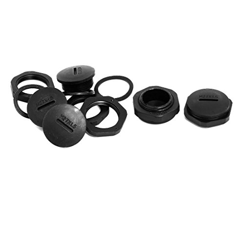 Aexit M27x1.5mm Nylon Außengewinde Kabelverschraubung Schraube Endkappenabdeckung Schwarz 5st (97f80258e67c0de83c971bdbbac54bf4) von Aexit