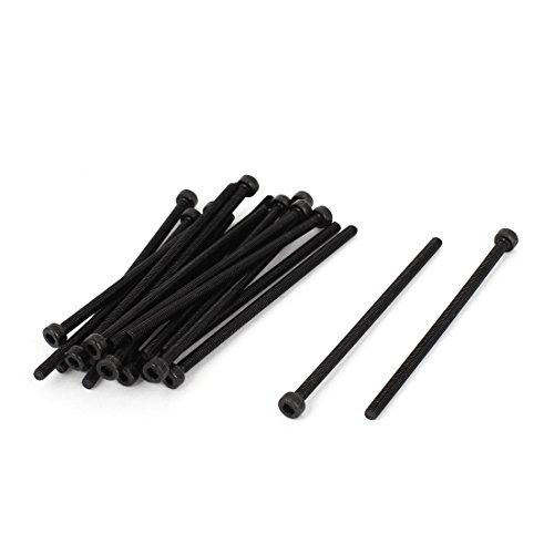 Aexit M3 x 65mm Sechskantschrauben mit Innensechskantschrauben, schwarz, 50 Stück (ed2d109d8d06c438984610625f8a6a29) von Aexit
