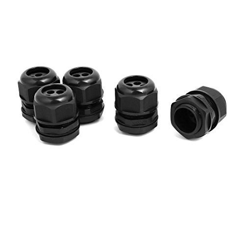 Aexit M32 x1.5mm 6mm-8mm 5 Löcher Einstellbare Kabelverschraubung Schwarz 5st (5ef0d7f82251bcc41ab741fb2d2675cf) von Aexit