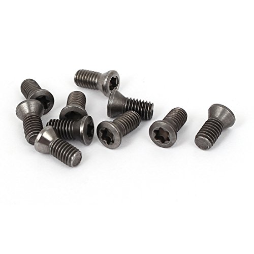 Aexit M4.5 x 10mm Metallflachkopf-Torx-Maschinenschraube Silberfarbe 10 Stücke (a09cb898e486dfa73b036b900eb899ed) von Aexit