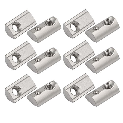 Aexit M5 Gewinde Metall Halbrunde Rolle in Kugelfeder T Nutmuttern Silberfarbe 12st (d5c4ebe34b68138e601bfda264e66d3b) von Aexit