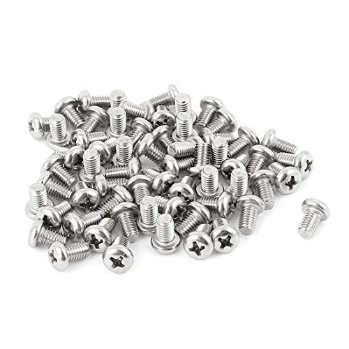 Aexit M5 x 8mm 304 Edelstahl Kreuzschlitz Phillips Pan Head Schrauben Bolzen 60st (d058e6be5116e085235932ec70db6218) von Aexit