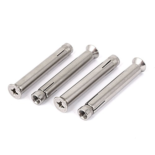 Aexit M8x80mm Flache Kreuzschlitzkopfspalthülsen-Expansionsankerbolzen Verschluss 4pcs (22856d4780252ecb5b50ac52bfee3ad7) von Aexit