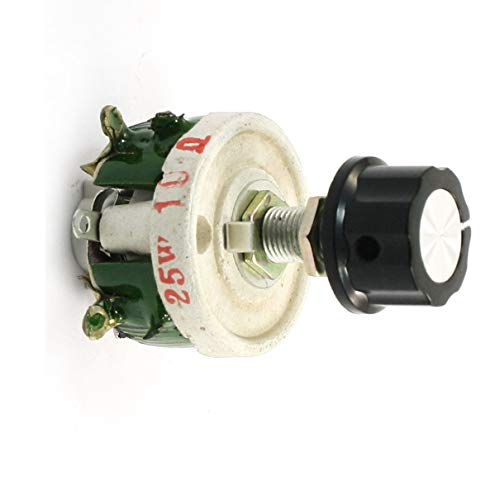 Aexit Potentiometer/Rheostat aus Keramik, regelbarer Widerstand, Kegelform, 25°W, 10°Ohm von Aexit