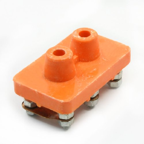Aexit Rechteckige Keramik-Schraubklemme Y80-Y90 (Orange, Metall) von Aexit