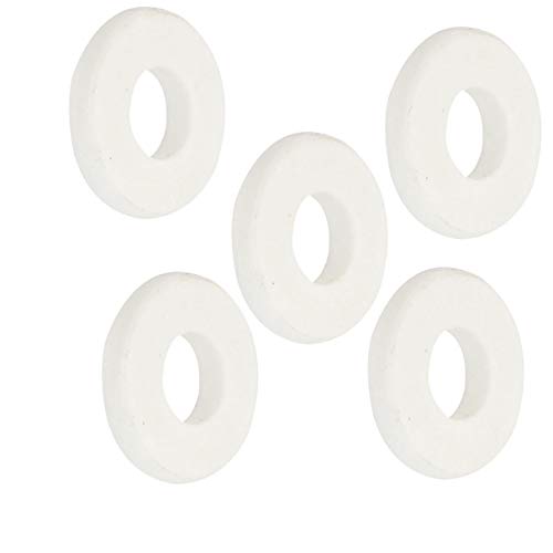Aexit Rund 26x11x4.6mm Keramik Isolierung Schutz Unterlegscheibe Weiß 5 Stück von Aexit