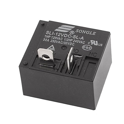 Aexit SLI-12VDC-SL-A DC 30V 250VAC 30A 8 Klemmen PCB Realplay Spulenleistungsrelais Schwarz (a8141a6c6aec479846da3daeb8798c48) von Aexit