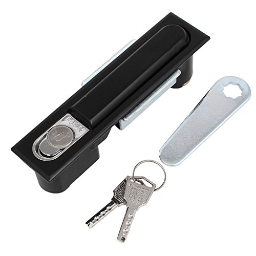 Aexit Schaltschrank Mailbox Metallverriegelung Plane Lock Locker Schwarz mit 2 Schlüsseln (842ab26cce8ac7a74d3f6bcd7616d875) von Aexit