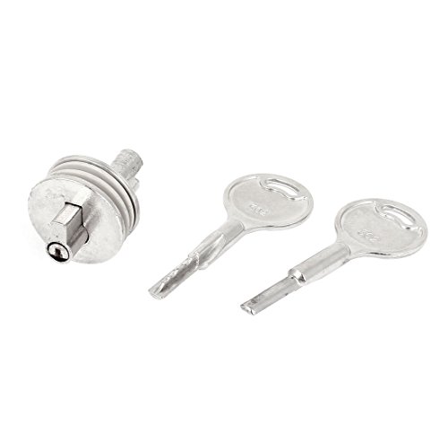 Aexit Schiebeglastür 1' 'Dia Silver Tone Lock mit 2 Schlüsseln (e6d13a253b03cff3c642606e23c1c5d6) von Aexit