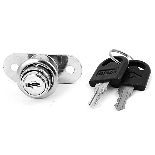 Aexit Schrank-Schiebetür-Show Fenster-Zubehör Case Push-Metall-Hebelschloss mit Schlösser & Riegel 2 Schlüsseln von Aexit