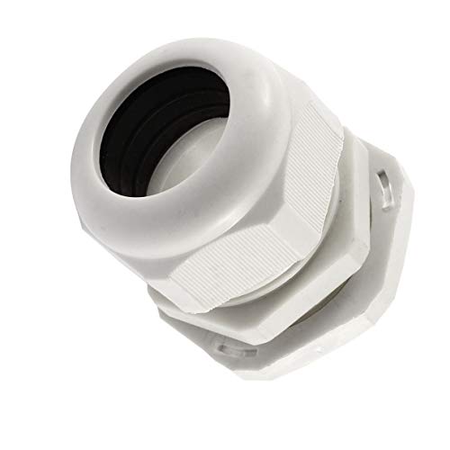 Aexit Weißer Kunststoff Elektronik & Foto PG36 22-32mm Drahtverbinder Wasserdichte Zubehör Kabel Verschraubung von Aexit