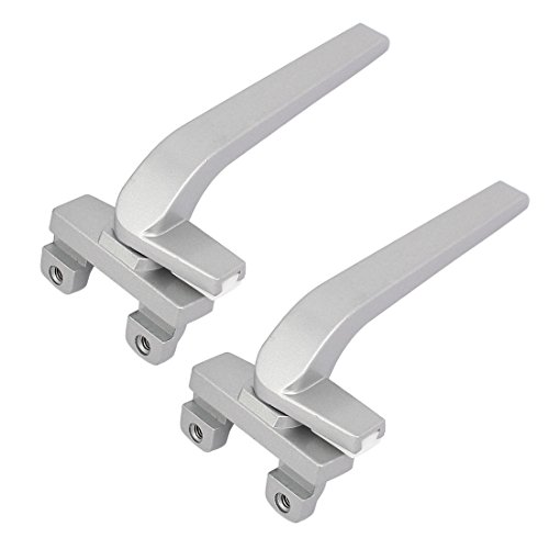 Aexit Zinklegierung rechte Hand L-förmige Fensterflügel-Verriegelungsgriffe Silver Grey 2pcs (0a7295607231f0ed3b68c2e79ae91d73) von Aexit