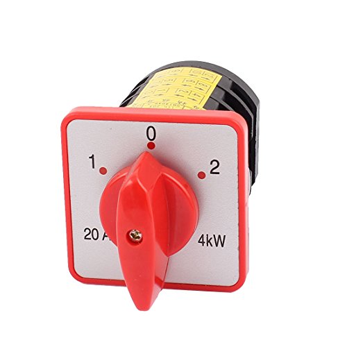 Aexit Zwei Positionen roter Drehgriff Universal Nockenschalter AC 380V 20A (21dbdc1848efd15a318e9c5d3b903fff) von Aexit