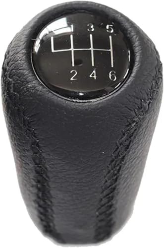 Aextroi Auto-Schaltknauf Für Mazda 5 2010-2021 Manuelle Hebel Handball Auto Schaltknauf Kopf Abdeckung(6 Speed Black) von Aextroi