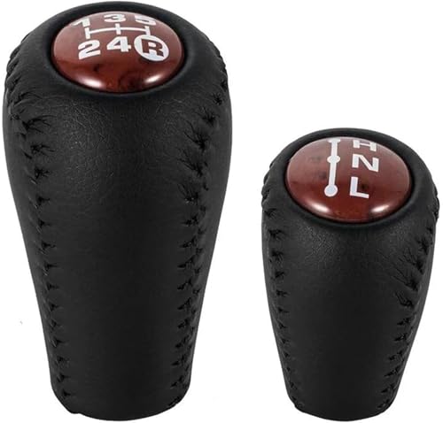 Aextroi Auto-Schaltknauf Für Toyota für prado für land für cruiser 5 für geschwindigkeit Manuelle Übertragung Leder(Brown set) von Aextroi