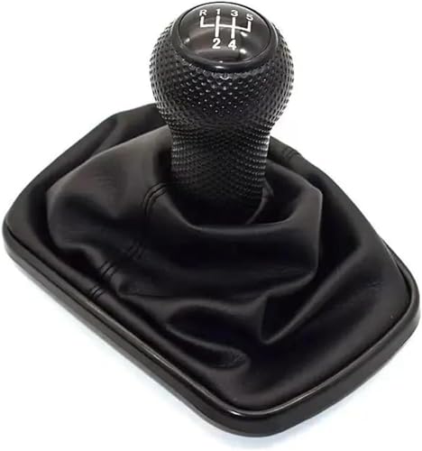 Auto-Schaltknauf Für VW für Golf für Bora für Jetta GTI für MK4 Schaltknauf Hebel Schalthebel Gamasche Boot(E 5 speed) von Aextroi