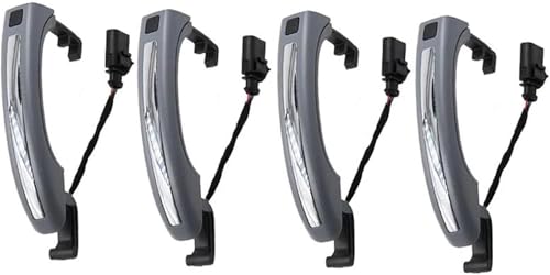 Autogriff Äußere Türgriff Q7 2007-2015 4L0837207A 4L0837205B 4Pcs für smart Sensor Außen 4L0837205A von Aextroi