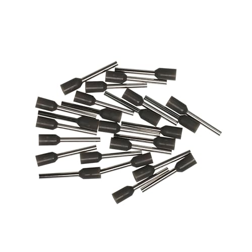 Afeld Elektro Aderendhülsen 0,75mm² grau isoliert Hülsenlänge 12mm Gesamtlänge 18,4mm 25 Stück für fein- und feinstdrähtige Leiter von Afeld Elektro