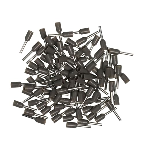 Afeld Elektro Aderendhülsen 0,75mm² grau isoliert Hülsenlänge 8mm Gesamtlänge 14,6 mm 100 Stück für fein- und feinstdrähtige Leiter von Afeld Elektro