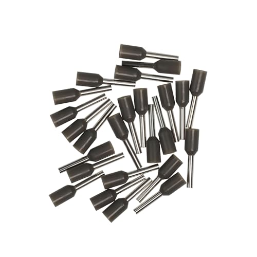 Afeld Elektro Aderendhülsen 0,75mm² grau isoliert Hülsenlänge 8mm Gesamtlänge 14,6 mm 25 Stück für fein- und feinstdrähtige Leiter von Afeld Elektro