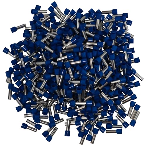 Afeld Elektro Aderendhülsen 16mm² blau isoliert Hülsenlänge 18mm Gesamtlänge 28mm 500 Stück für fein- und feinstdrähtige Leiter von Afeld Elektro