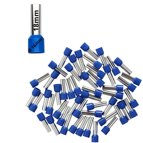 Afeld Elektro Aderendhülsen 16mm² blau isoliert Hülsenlänge 18mm Gesamtlänge 28mm 50 Stück für fein- und feinstdrähtige Leiter Afeld Elektro Aderendhülsen 16mm² blau isoliert Hülsenlänge 18mm Gesamtlänge 28mm 50 Stück für fein- und feinstdrähtige Leiter von Afeld Elektro