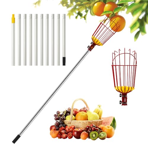 Obstpflücker, Afenau 3.7M Apfelpflücker mit 10 Abschnitte Teleskopstiel, Einfach zu Bedienen Kirschenpflücker, Pflückhilfe, Pflaumenpflücker, Obstpflücker für Kirschen und Reaching Inaccessible Places Obstpflücker, Afenau 3.7M Apfelpflücker mit 10 Abschnitte Teleskopstiel, Einfach zu Bedienen Kirschenpflücker, Pflückhilfe, Pflaumenpflücker, Obstpflücker für Kirschen und Reaching Inaccessible Places von Afenau