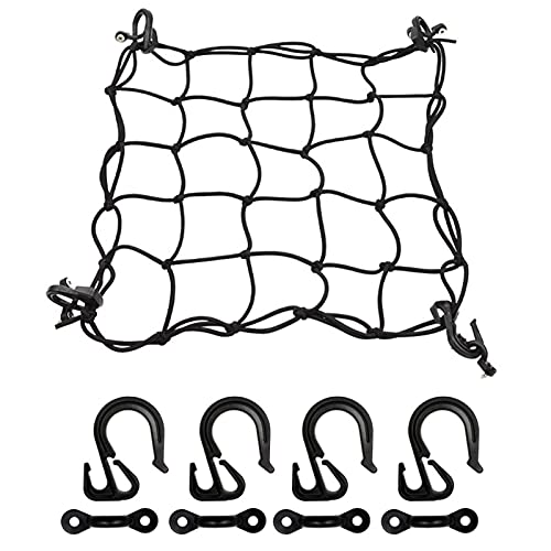 Kajak Netz mit Pad Netztasche mit 4 Haken für Kajak-Kanu-Bootspaket Zubehör 3838cm Aferzov von Aferzov