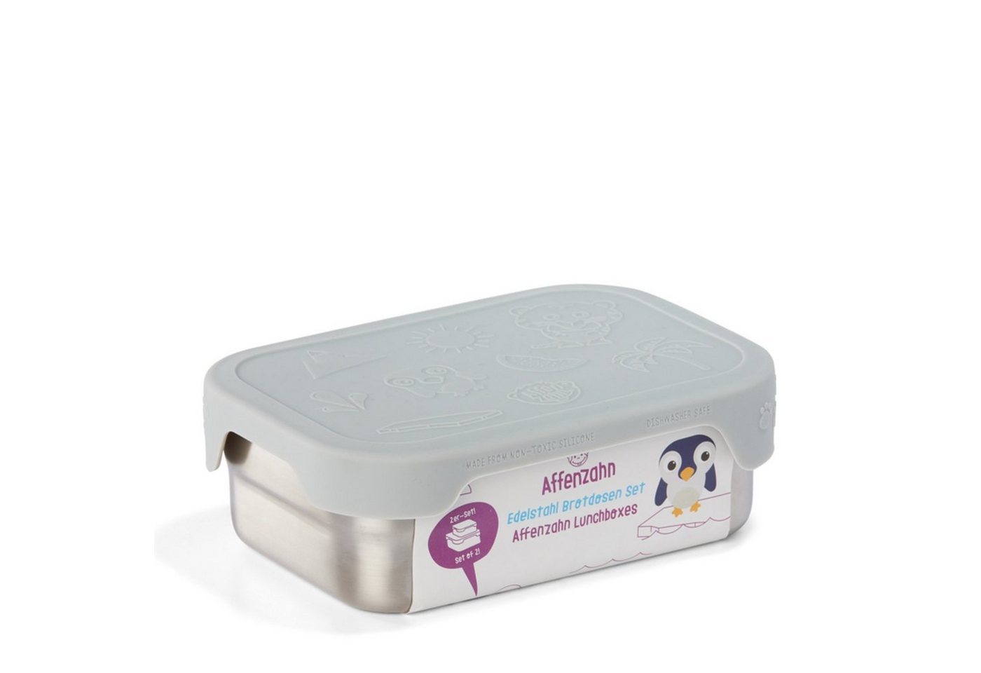 Affenzahn Lunchbox Affenzahn Edelstahl Brotdosen-Set grau Koala Affenzahn Lunchbox Affenzahn Edelstahl Brotdosen-Set grau Koala von Affenzahn