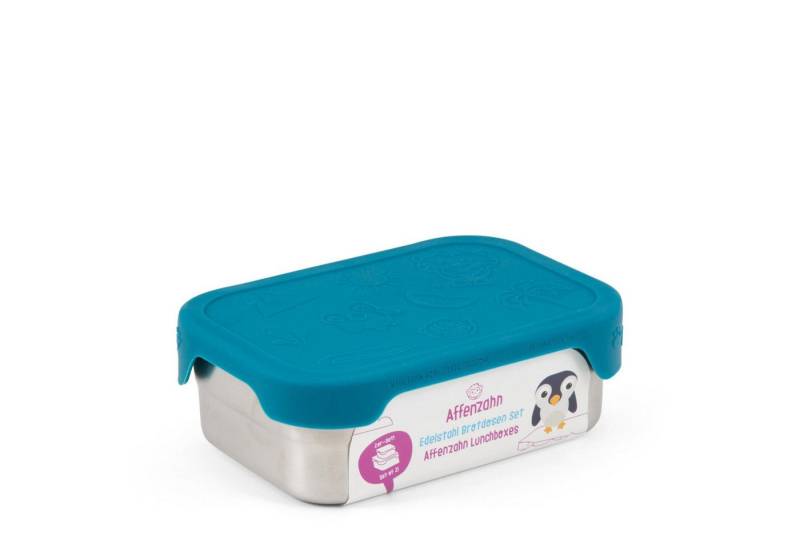 Affenzahn Lunchbox Edelstahl - Brotzeitbox 16.5 cm (petrol), Edelstahl von Affenzahn