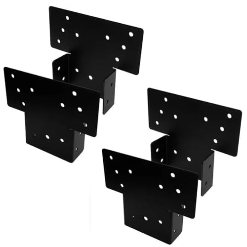 Afforstyle 4pcs Pergola-Klammern Hochleistungs-T-Angle-Ecke für Erweiterungspostenpavillons für Erweiterungspostenpavillons, Terrasse, Pergolas von Afforstyle